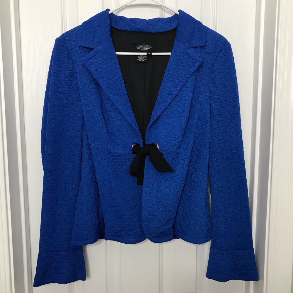 Peck & Peck Royal Blue Tie Blazer / Jacket